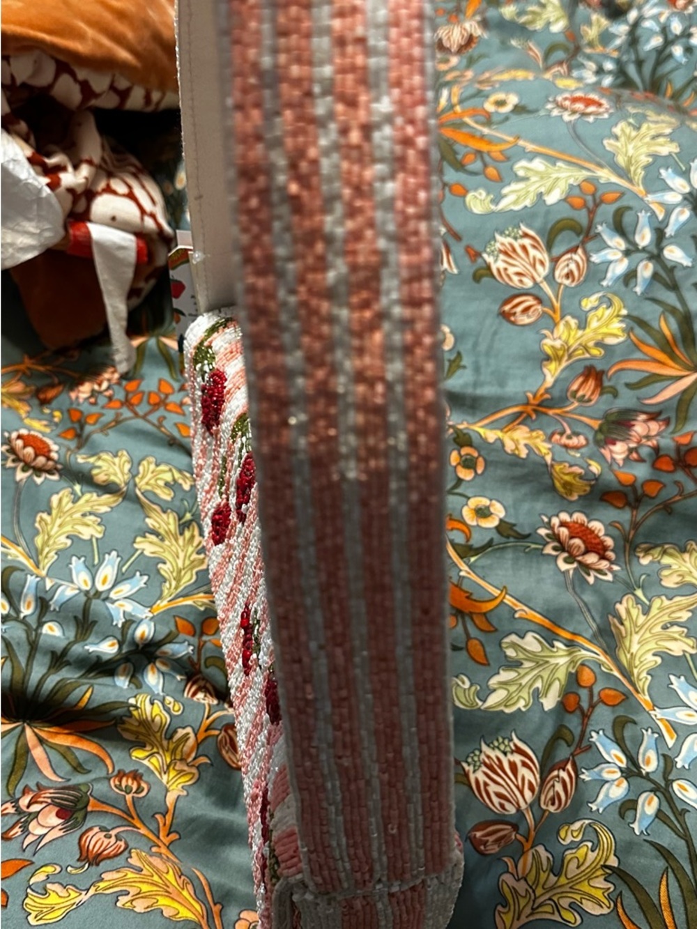 Pink & Red Beaded Cherry Shoulder Bag - Picture 4 of 9